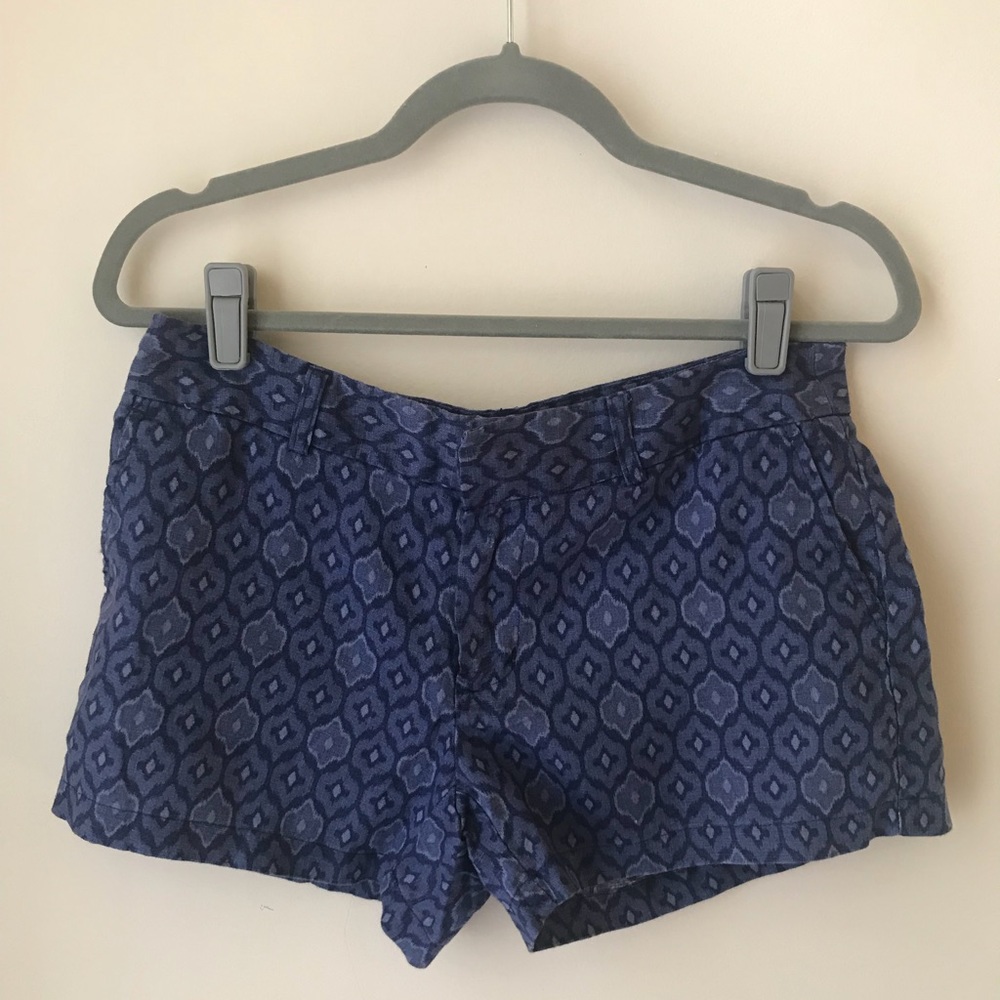 Navy linen Cynthia Rowley shorts